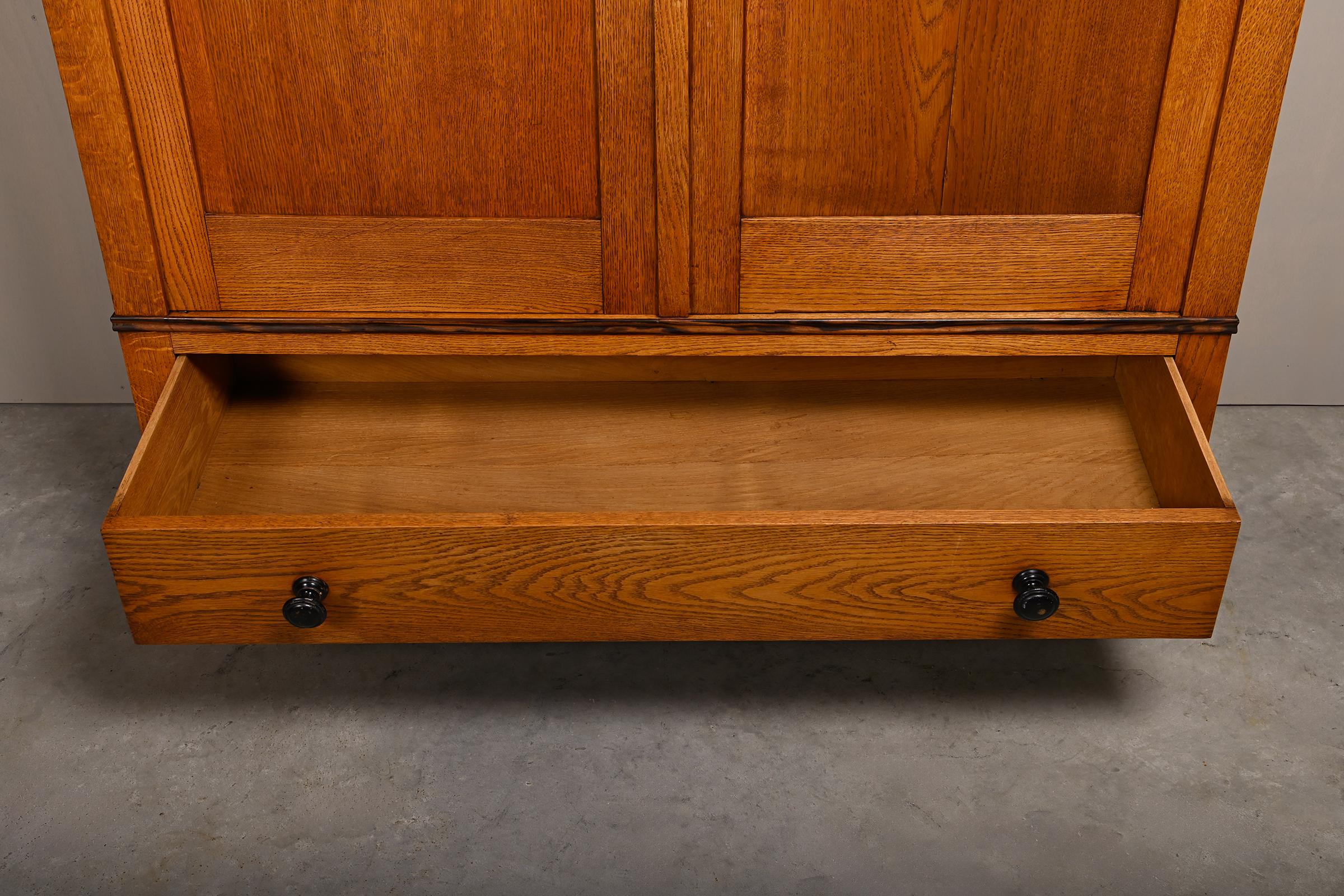 Art Deco Amsterdam School Armoir or Wardrobe by Fa. Drilling, 1928 Netherlands 15