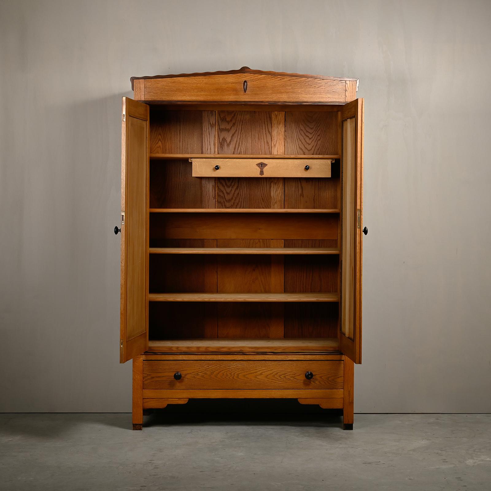 Art Deco Amsterdam School Armoir or Wardrobe by Fa. Drilling, 1928 Netherlands 1