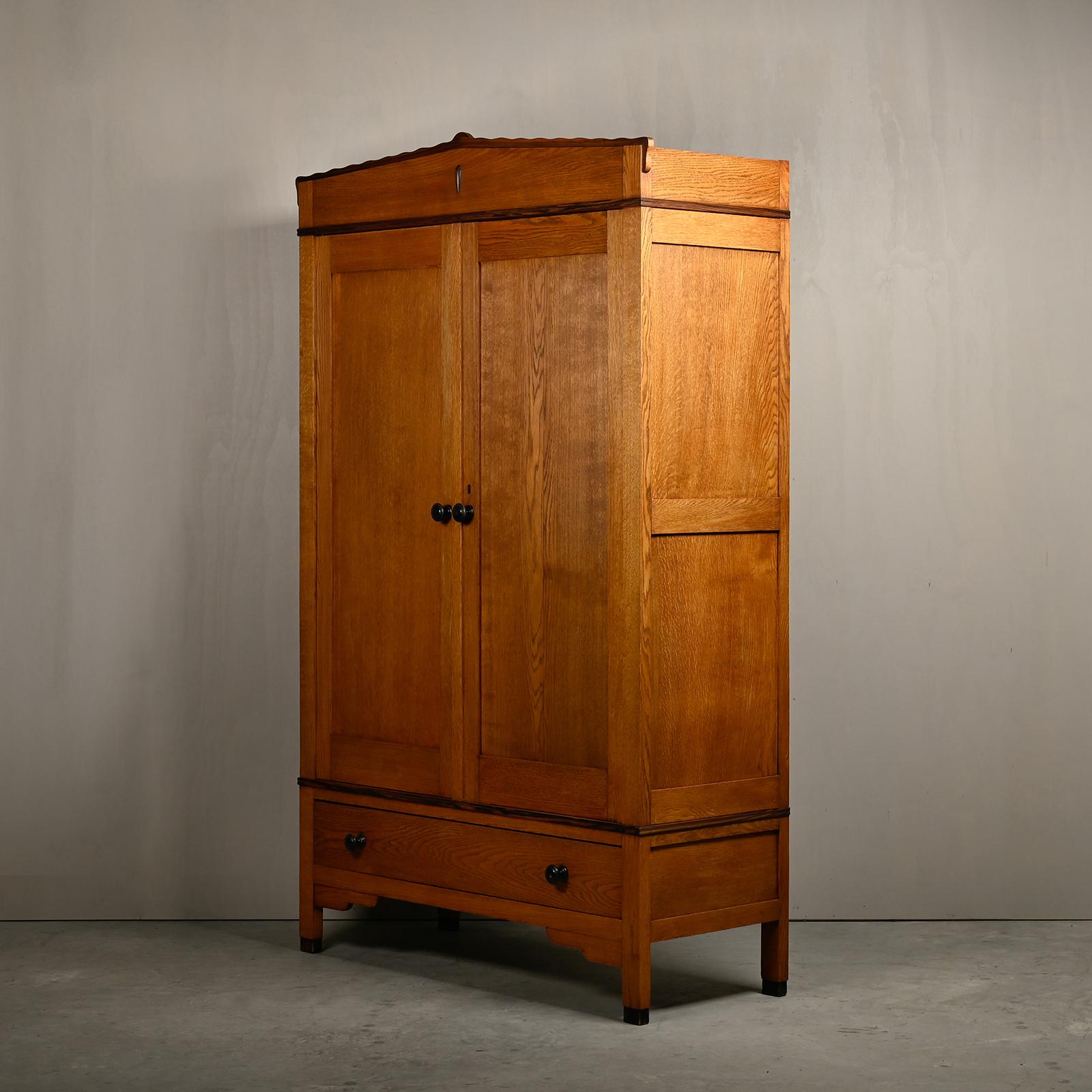 Art Deco Amsterdam School Armoir or Wardrobe by Fa. Drilling, 1928 Netherlands 3