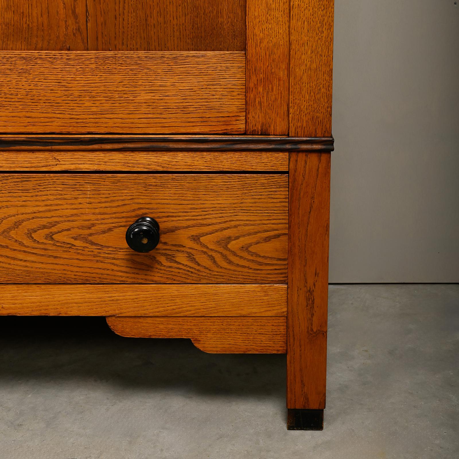 Art Deco Amsterdam School Armoir or Wardrobe by Fa. Drilling, 1928 Netherlands 5