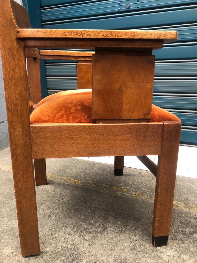 Mid-Century Modern Art Deco Amsterdam School Chairs