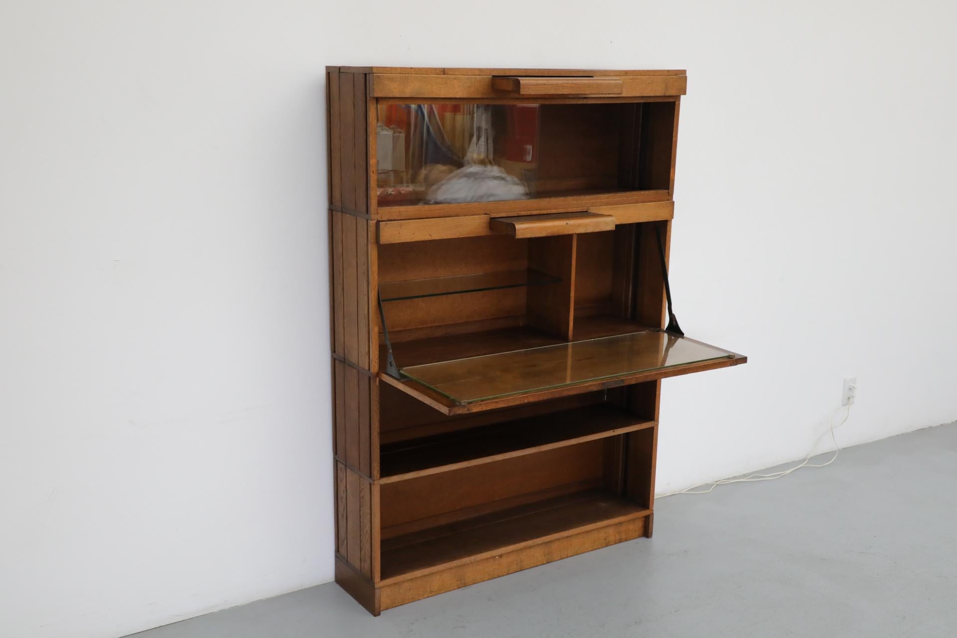 Art Deco - Amsterdam School Dark Oak Bar Cabinet For Sale 8
