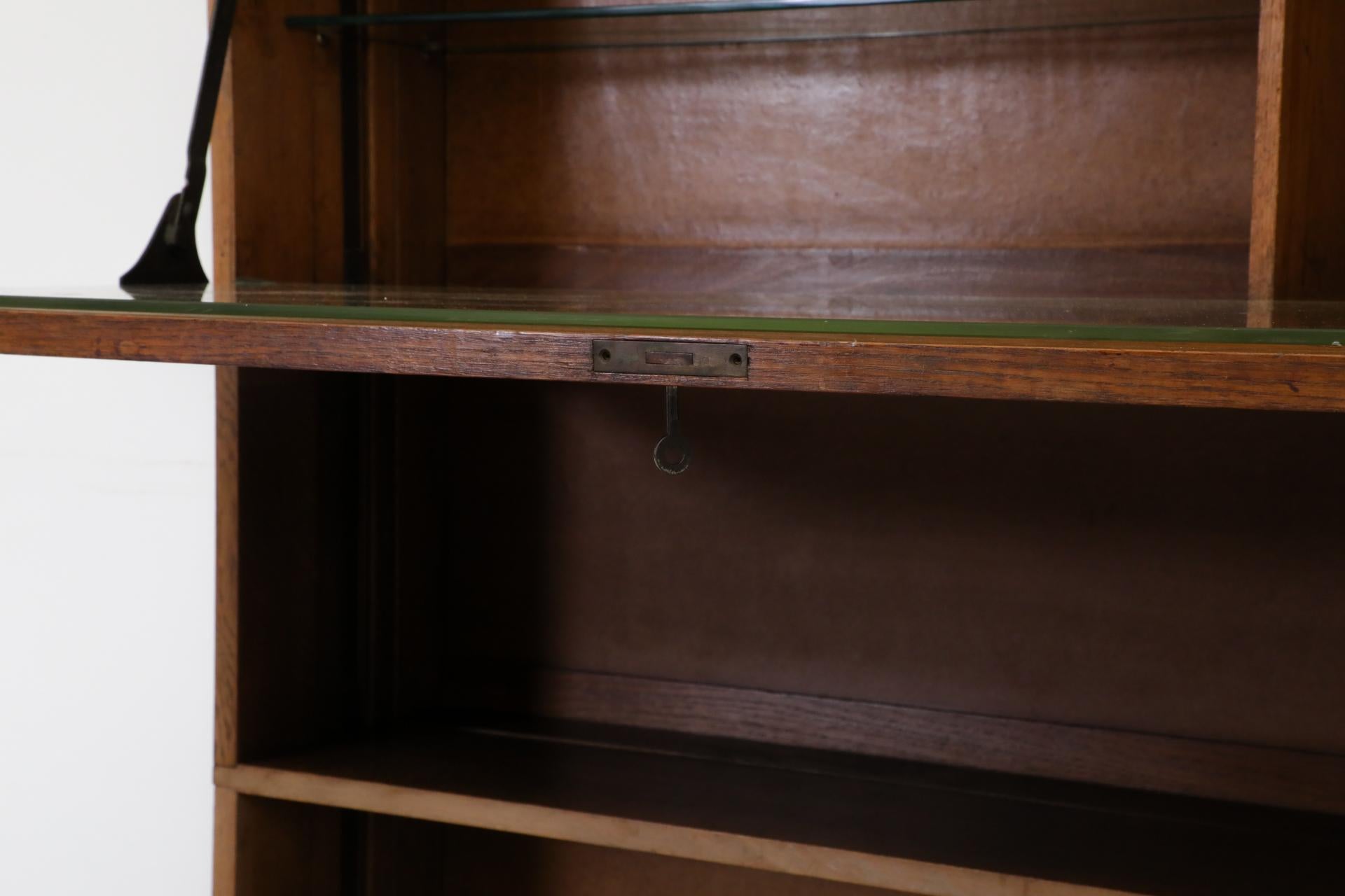 Art Deco - Amsterdam School Dark Oak Bar Cabinet For Sale 11