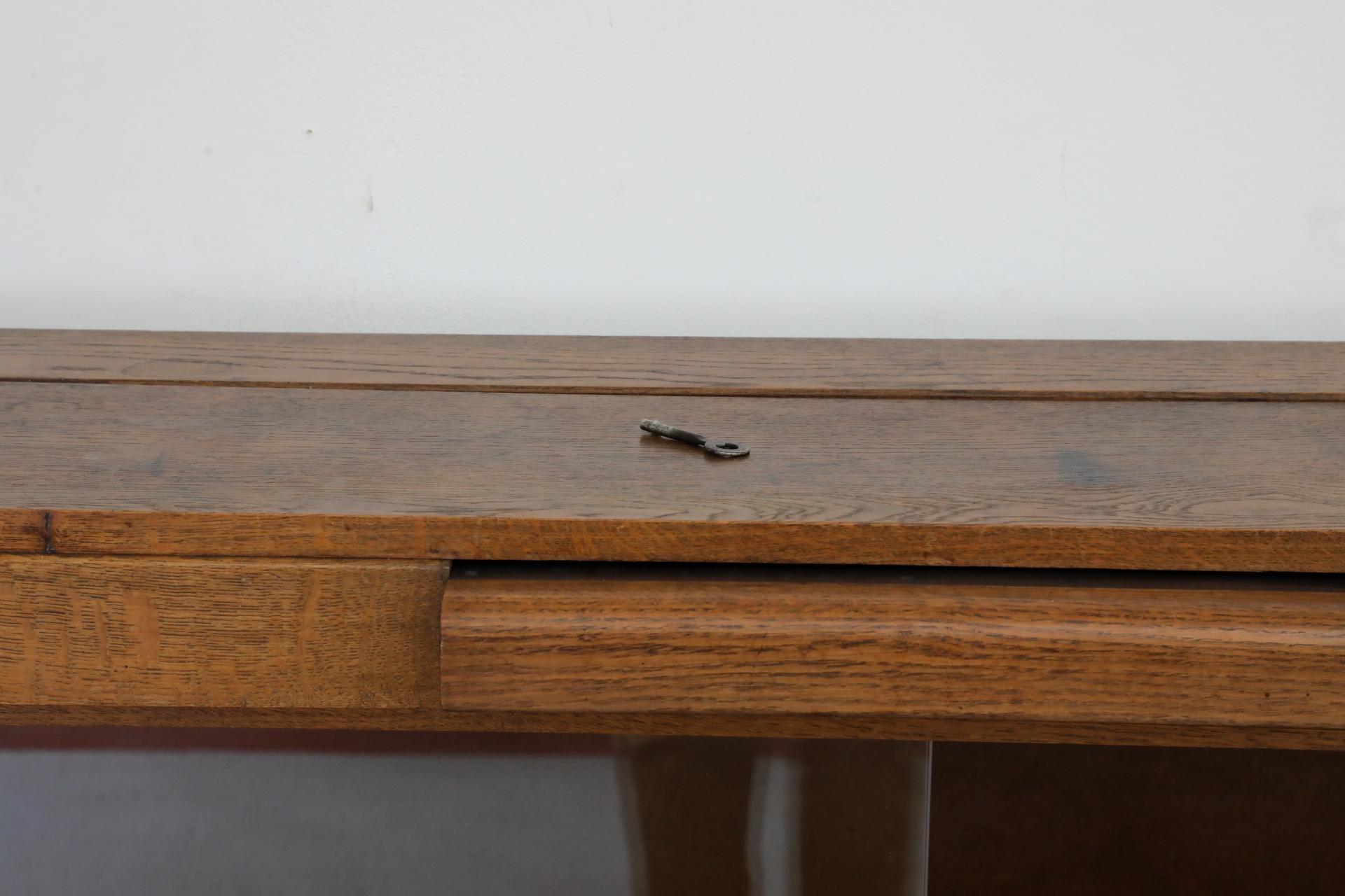 Art Deco - Amsterdam School Dark Oak Bar Cabinet For Sale 12