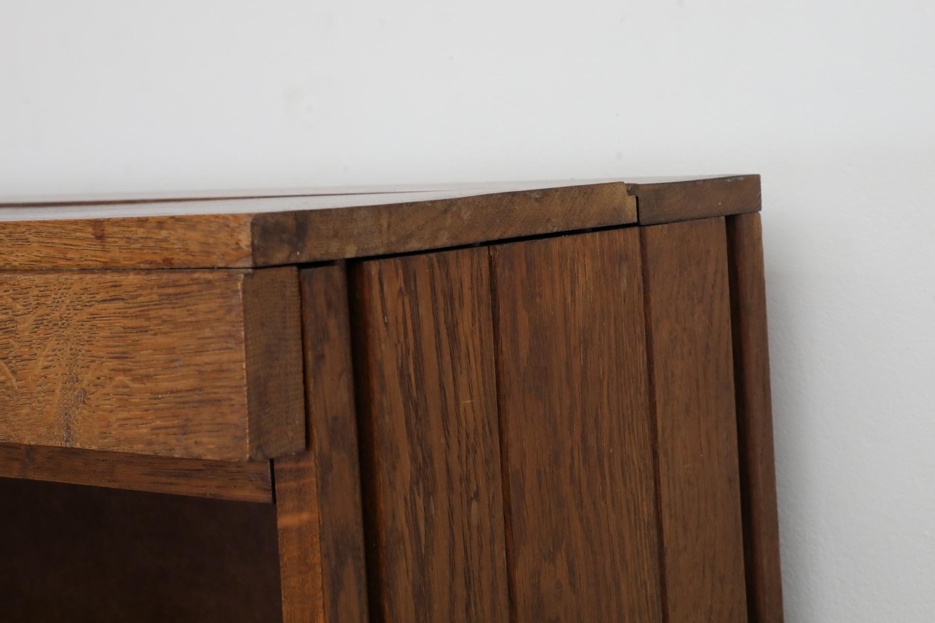 Art Deco - Amsterdam School Dark Oak Bar Cabinet For Sale 14