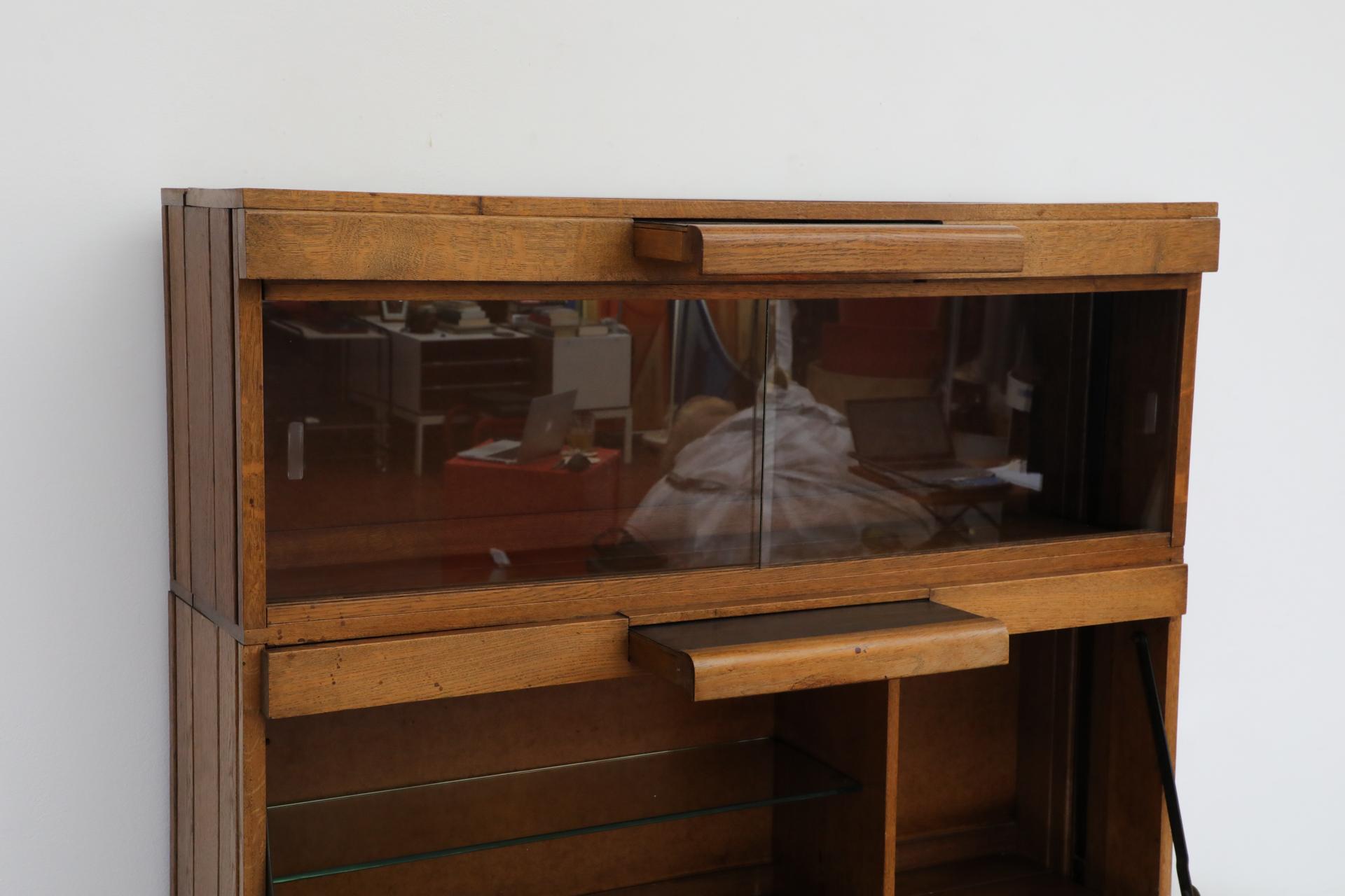 Mid-20th Century Art Deco - Amsterdam School Dark Oak Bar Cabinet For Sale