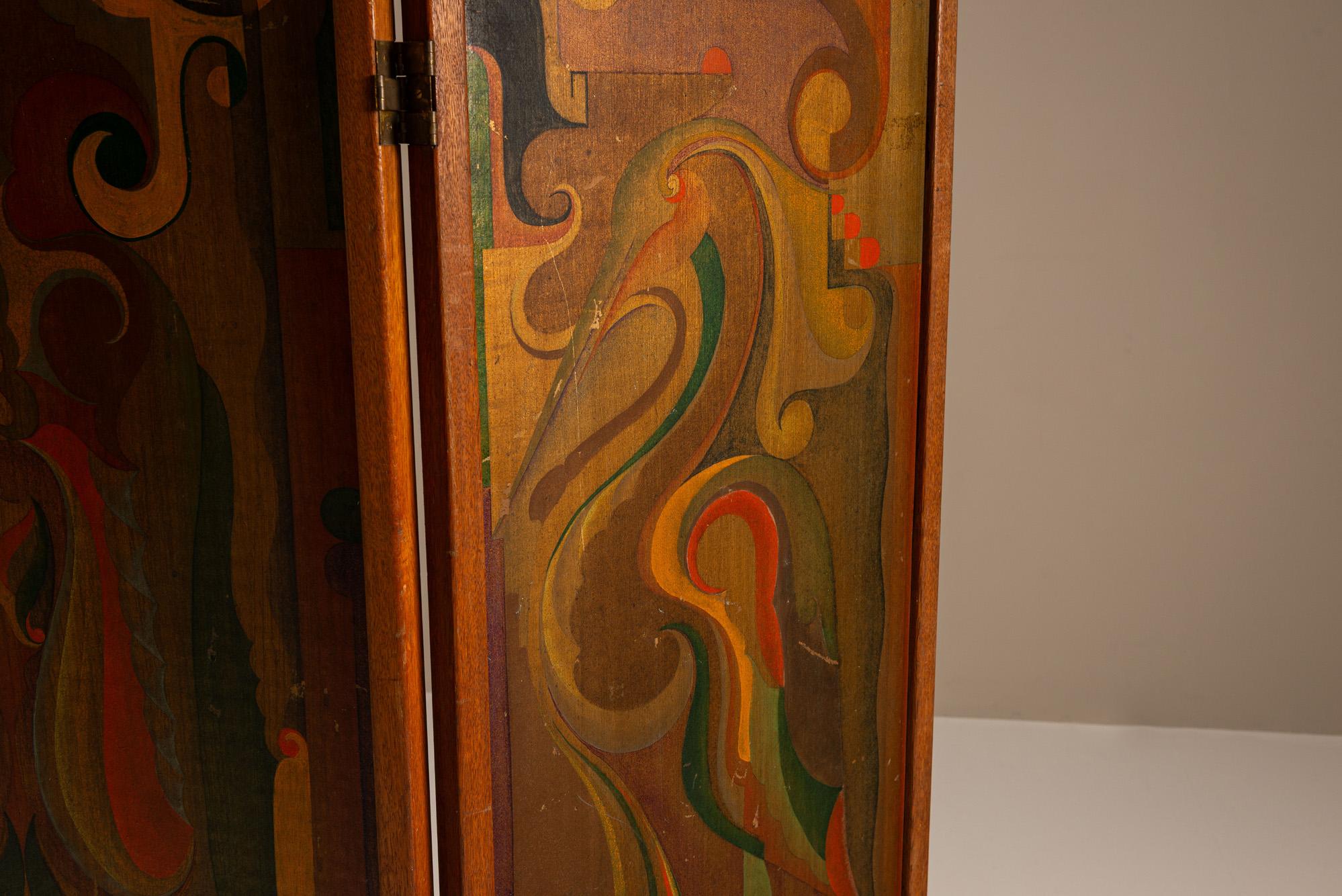 Art Deco, Amsterdamer Schule, Raumteiler nach Jaap Gidding, Die Niederlande im Angebot 3