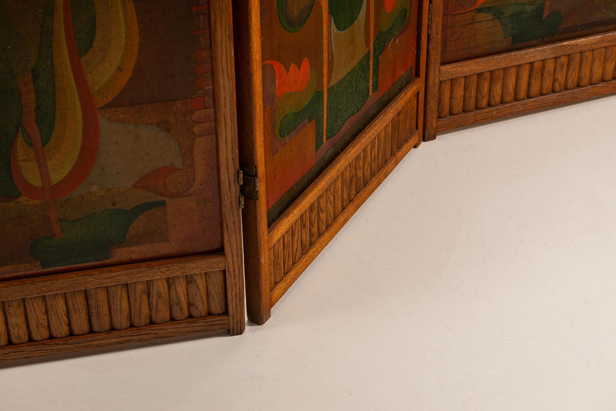 Art Deco, Amsterdamer Schule, Raumteiler nach Jaap Gidding, Die Niederlande im Angebot 4