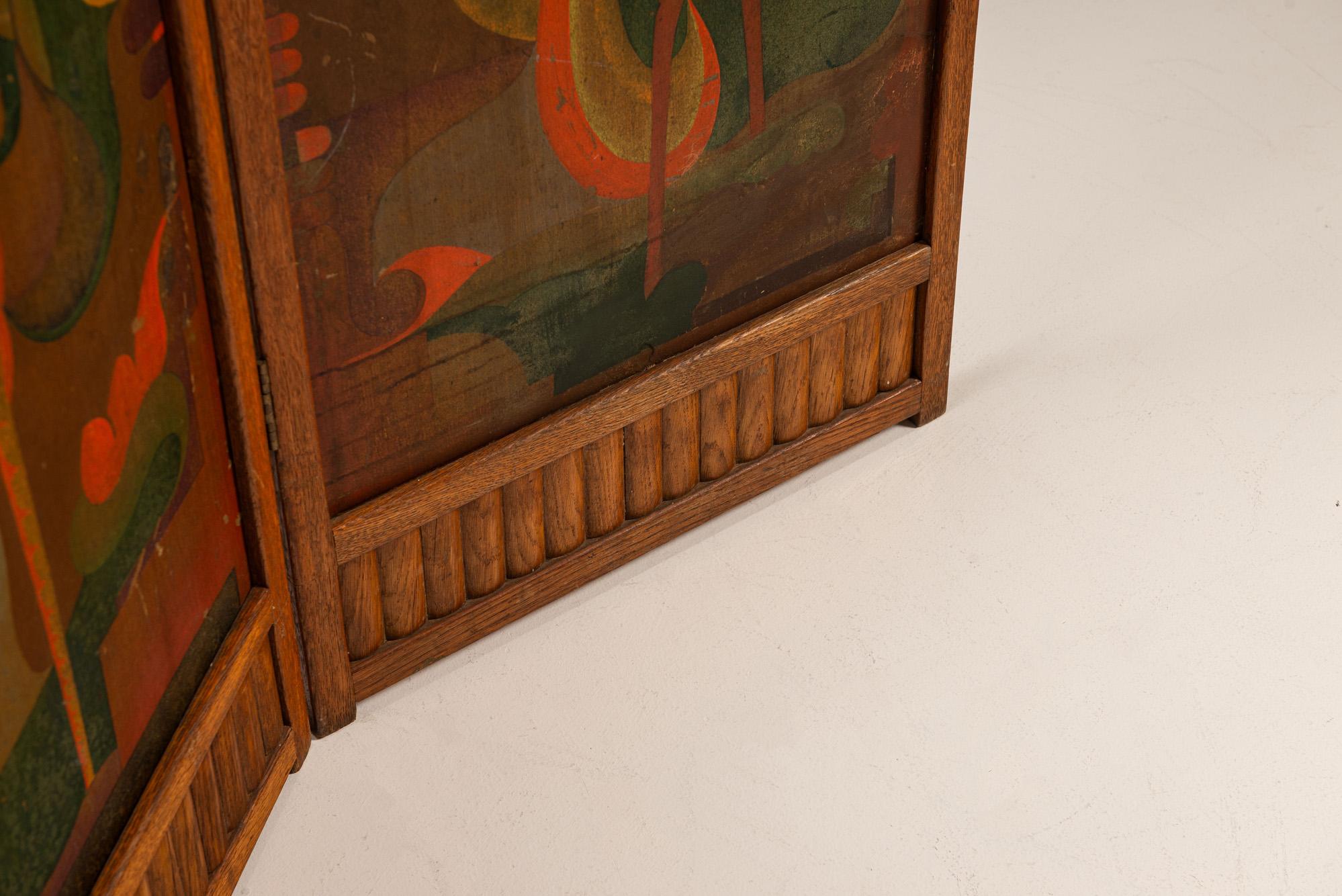 Art Deco, Amsterdamer Schule, Raumteiler nach Jaap Gidding, Die Niederlande im Angebot 5