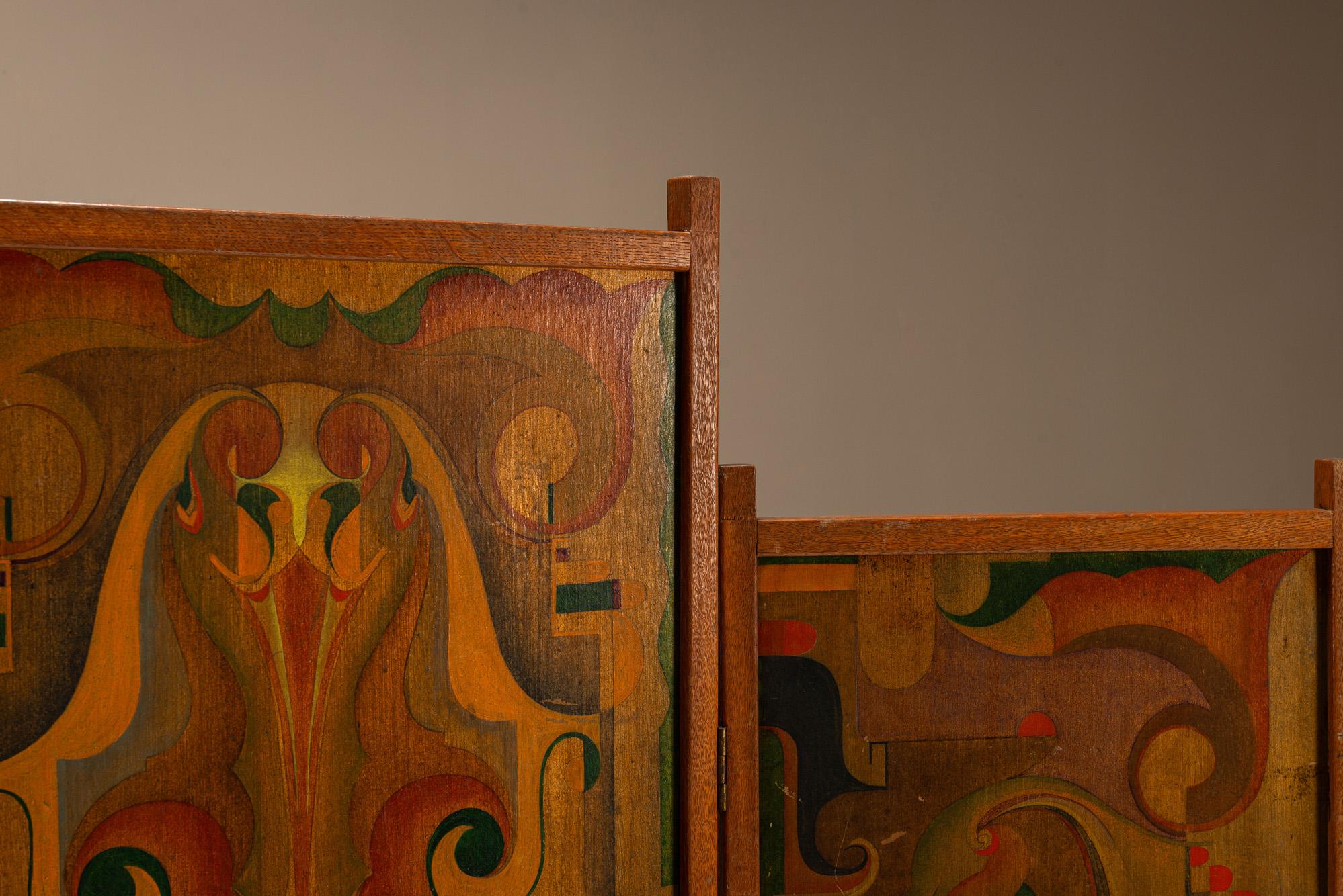 Art Deco, Amsterdamer Schule, Raumteiler nach Jaap Gidding, Die Niederlande im Angebot 2