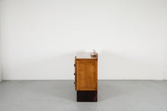 Buffet Art Déco de l'école d'Amsterdam, Oak Oak avec garniture en ébène de Macassar