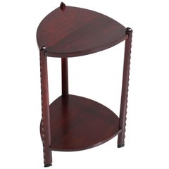 Used Art Deco Amsterdam School Stained Beech Side Table Attributed to Piet Kramer