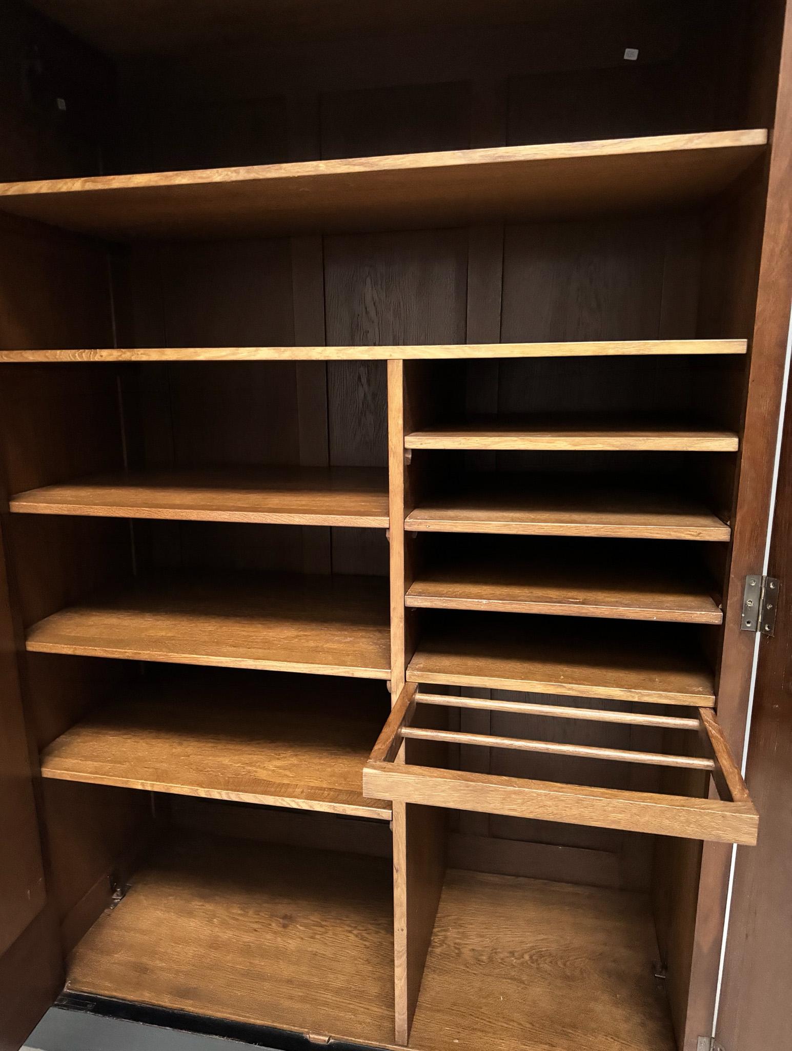 Dutch Art Deco Amsterdamse School Armoire by Willem Penaat for Metz & Co. Amsterdam For Sale