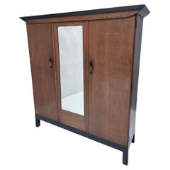 Antique Art Deco Amsterdamse School Armoire by Willem Penaat for Metz & Co. Amsterdam