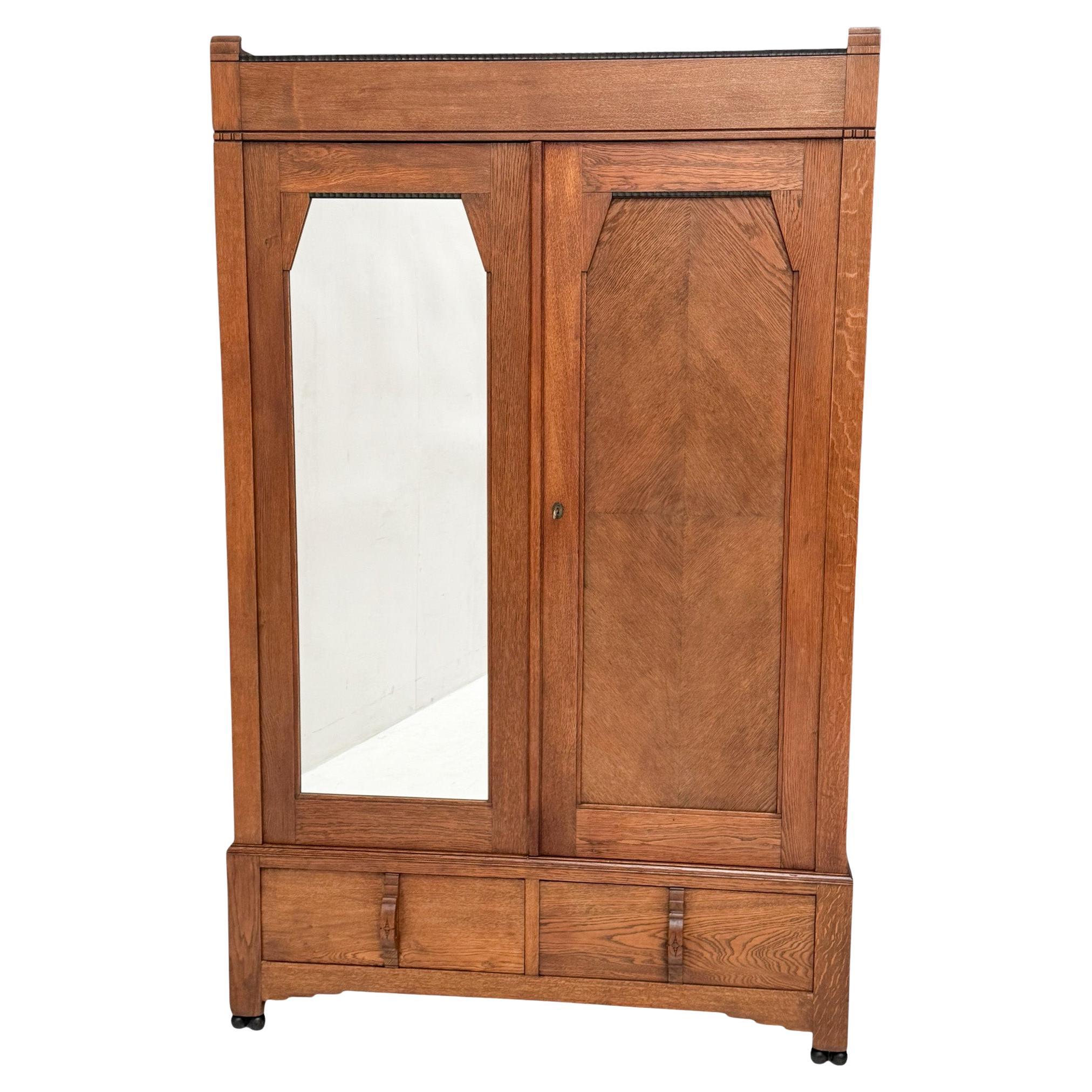 Armoire ou garde-robe de l'école d'Amsterdamse Art déco, années 1920