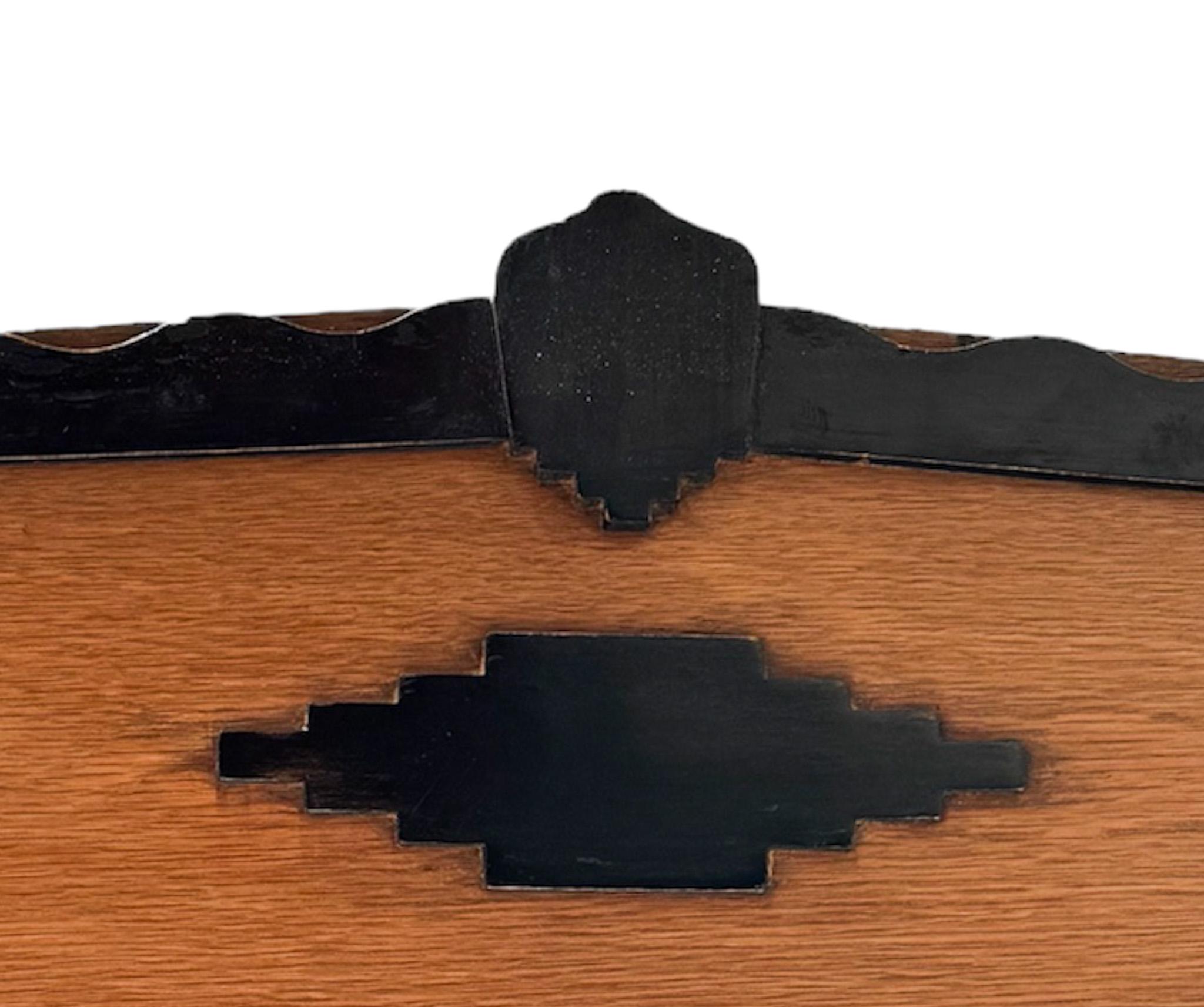 Miroir Armoire ou armoire de l'école d'Amsterdamse Art Déco par Fa. Forage Amsterdam en vente