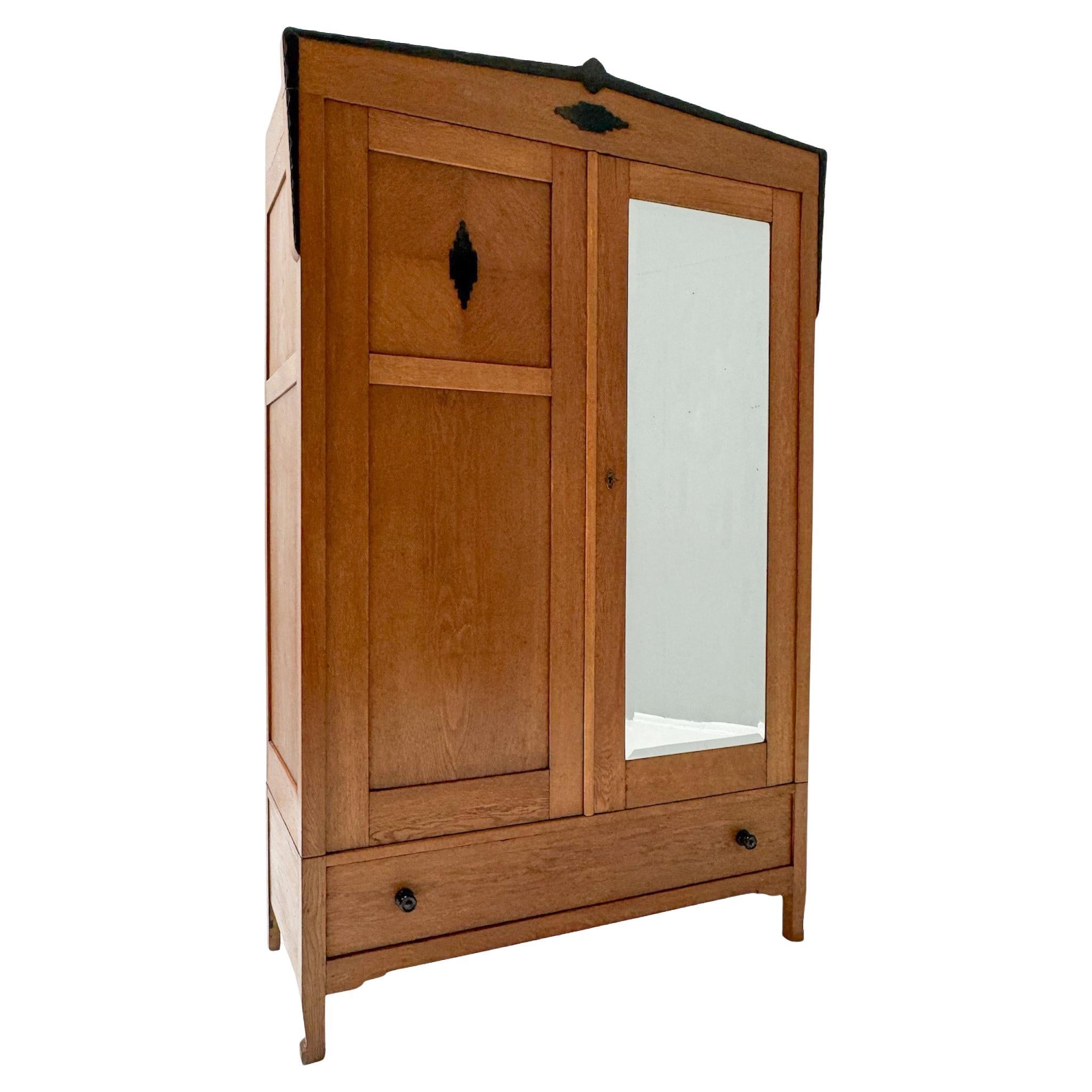 Armoire ou armoire de l'école d'Amsterdamse Art Déco par Fa. Forage Amsterdam