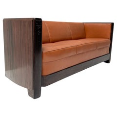 Art Deco Amsterdamse School Bench von Daniêl van Dorp für Gebroeders Reens