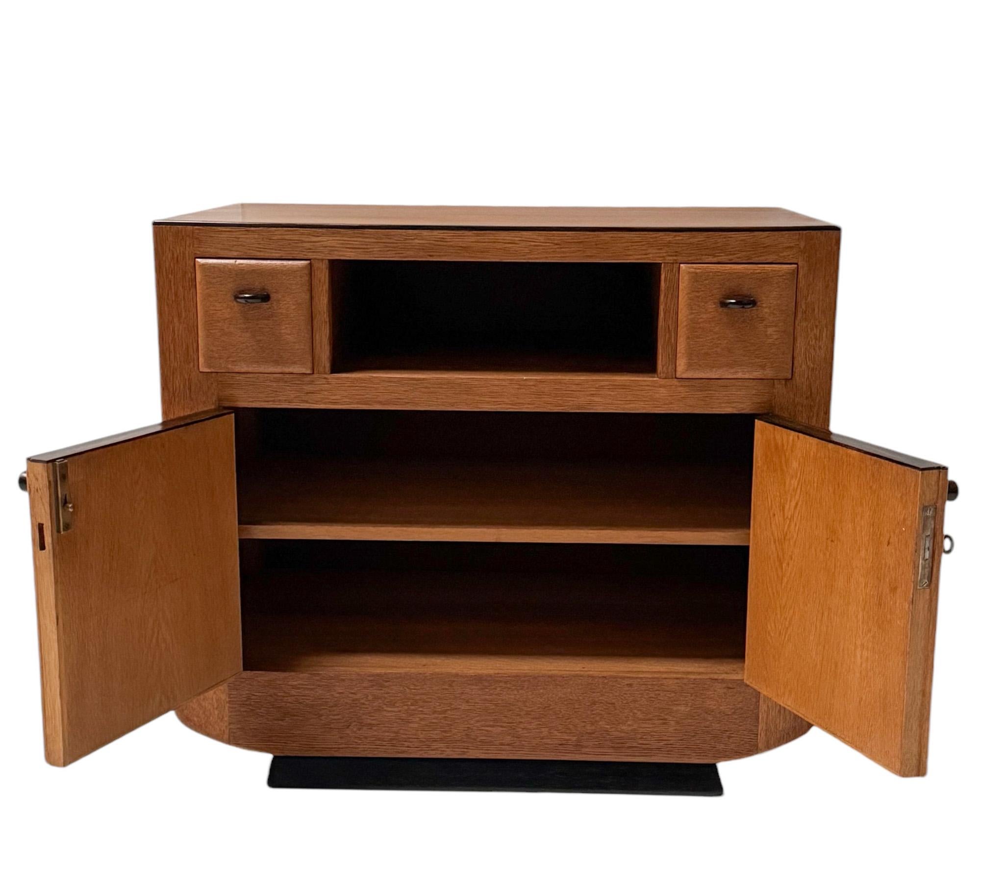 Dutch Art Deco Amsterdamse School Cabinet with Drawers by Piet Kramer, 1930s For Sale