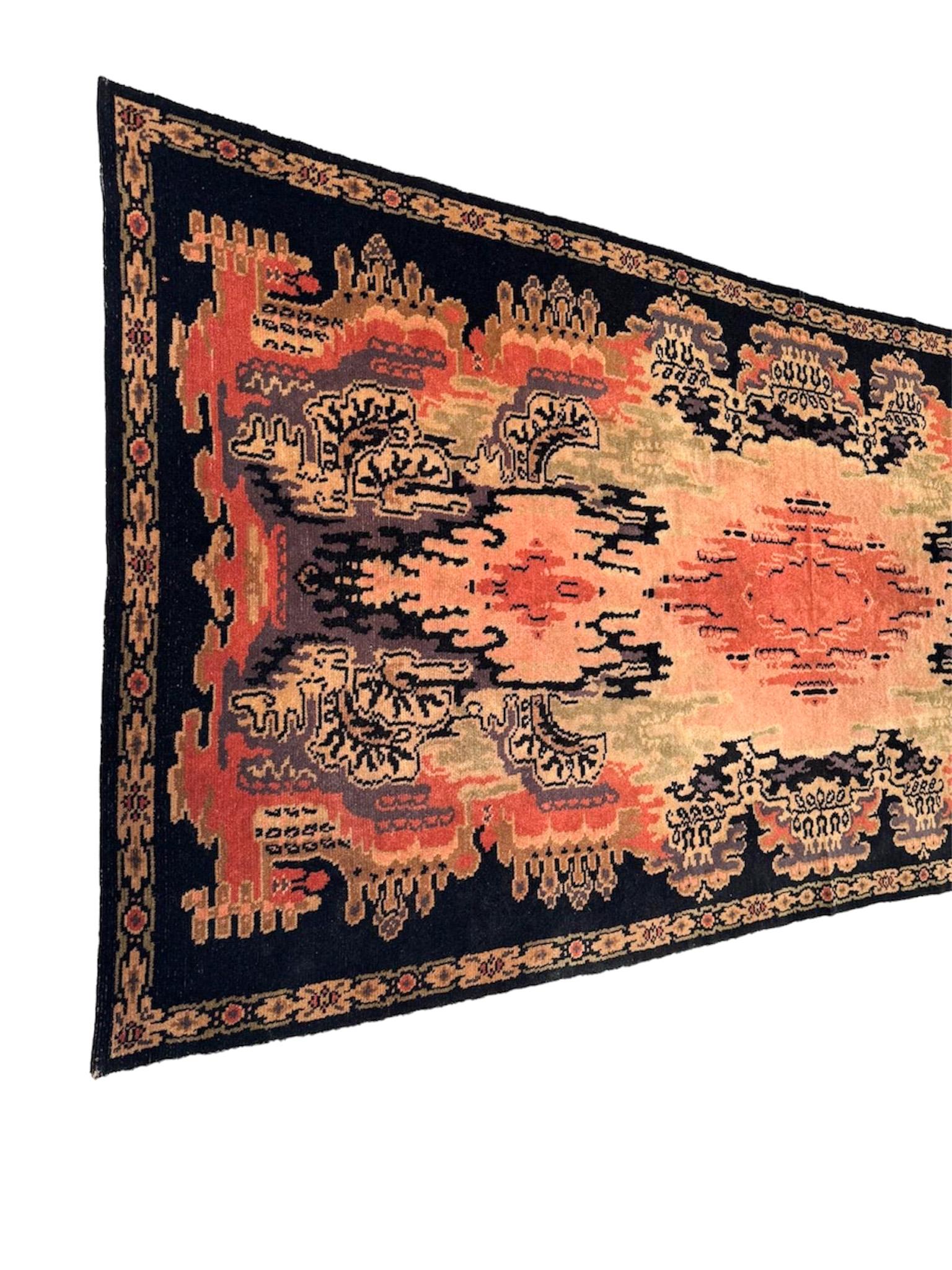 Dutch Art Deco Amsterdamse School Carpet or Rug in the style of Jaap Gidding , 1920s For Sale