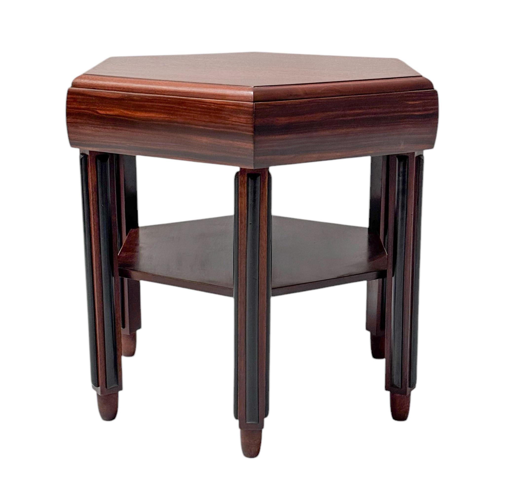 Early 20th Century Art Deco Amsterdamse School Coffee Table by Fa. Drilling Amsterdam, 1924 For Sale