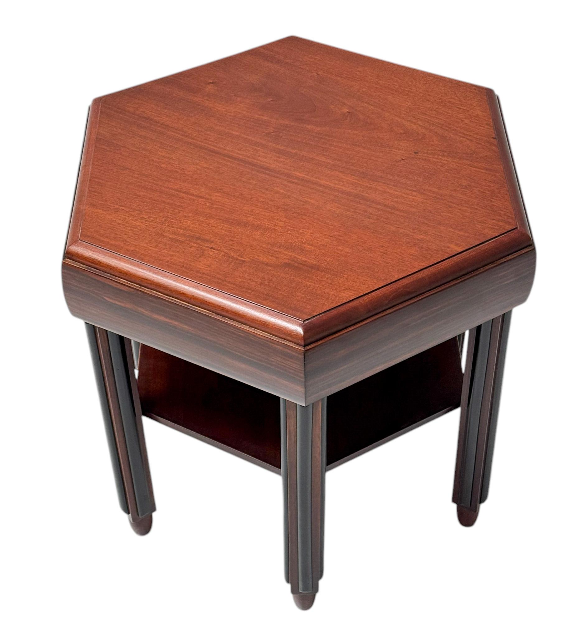 Macassar Art Deco Amsterdamse School Coffee Table by Fa. Drilling Amsterdam, 1924 For Sale