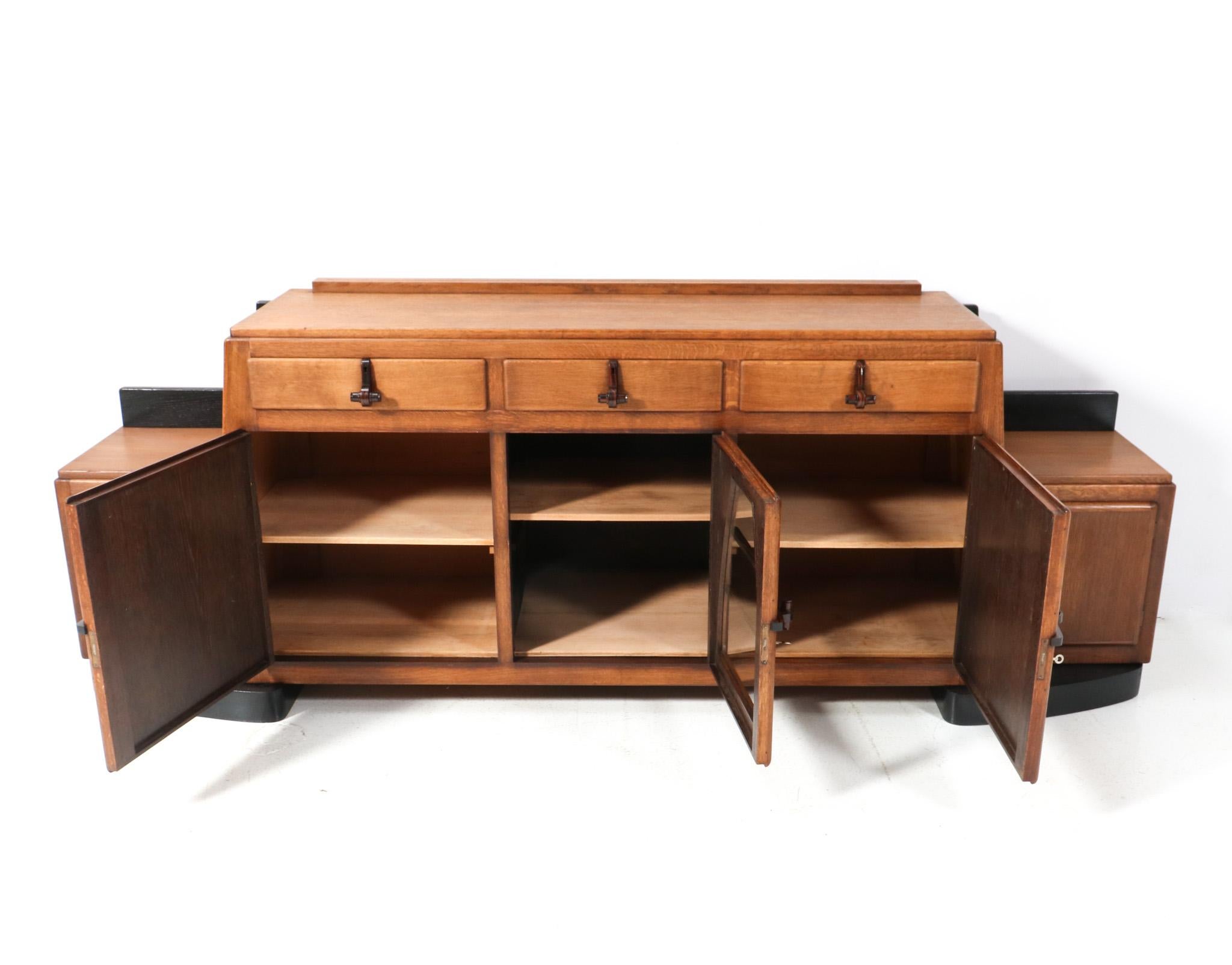 Early 20th Century  Art Deco Amsterdamse School  Credenza by Pieter Vorkink & Jacob Wormser, 1920s For Sale
