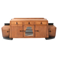 Antique Art Deco Amsterdamse School  Credenza by Pieter Vorkink & Jacob Wormser, 1920s