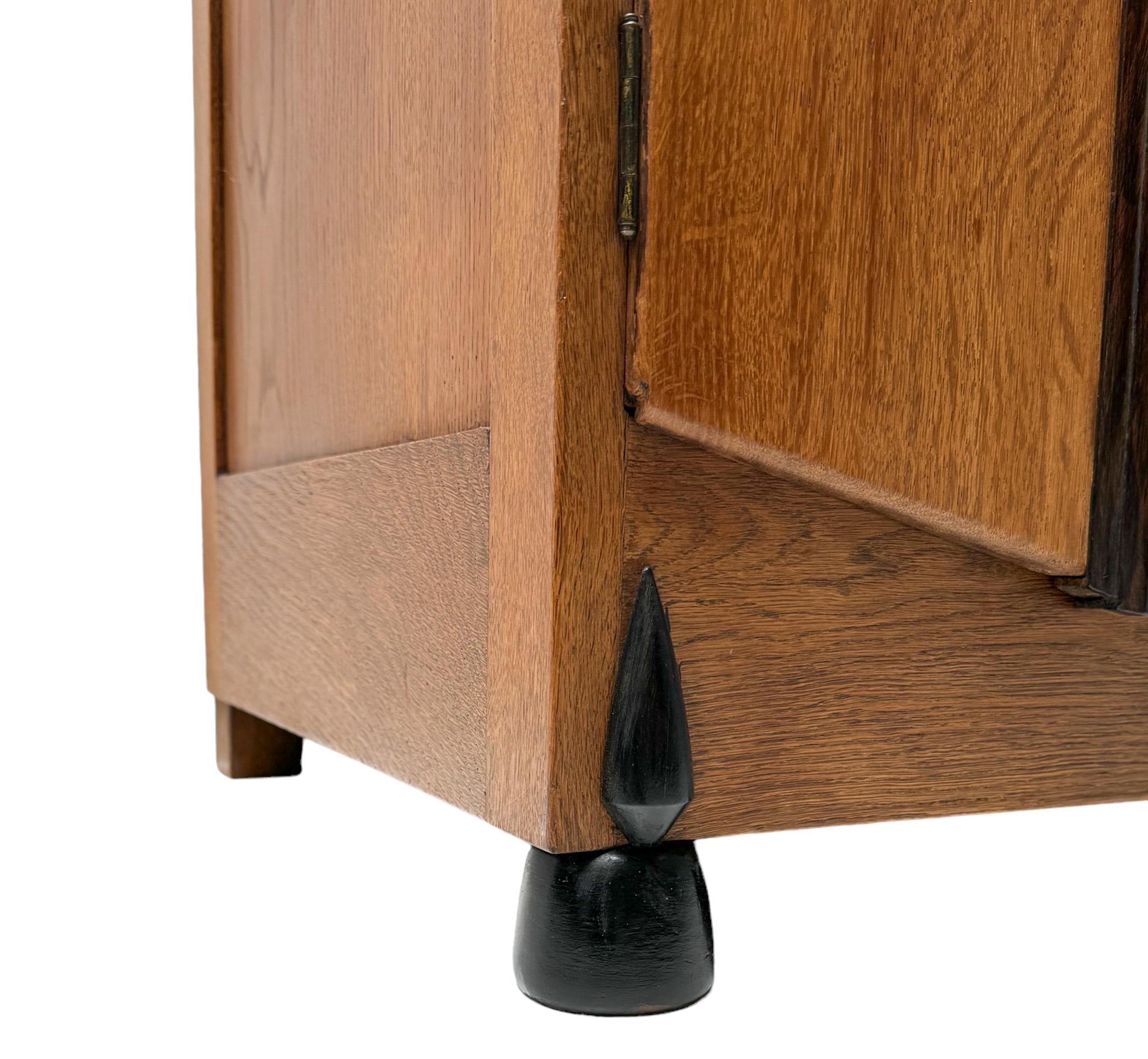 Art Deco Amsterdamse School Credenza or Sideboard by J.J. Zijfers Amsterdam For Sale 6