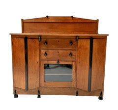Art Deco Amsterdamse School Credenza or Sideboard by J.J. Zijfers Amsterdam