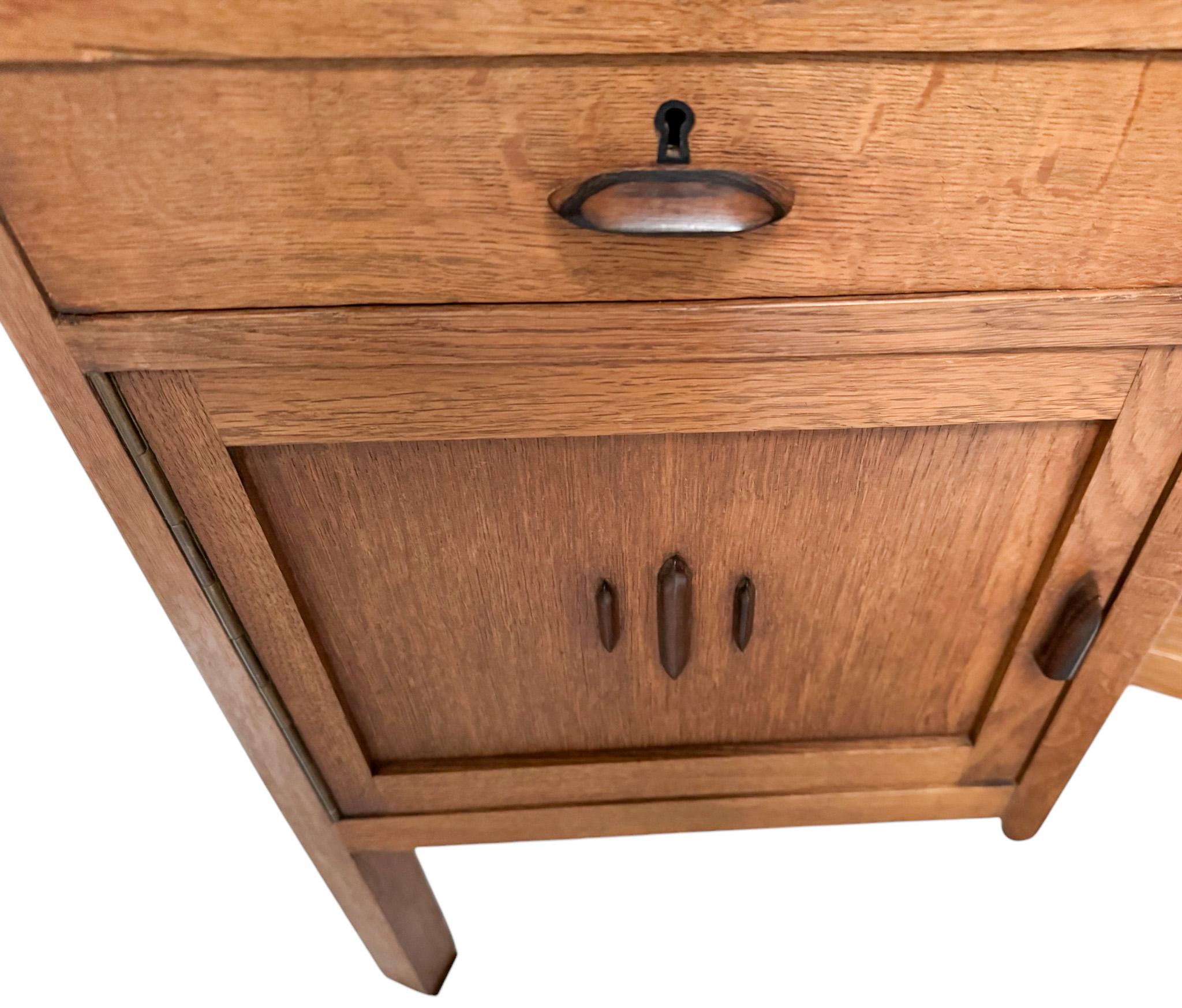 Art Deco Amsterdamse School Dressing Table or Vanity by J.J. Zijfers, 1920s For Sale 5