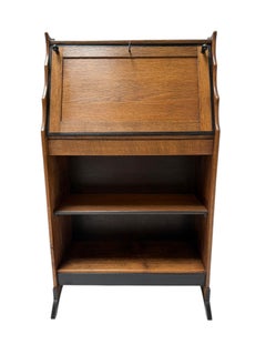 Art Deco Amsterdamse School Drop-Leaf Desk by Willem Penaat for Metz & Co.