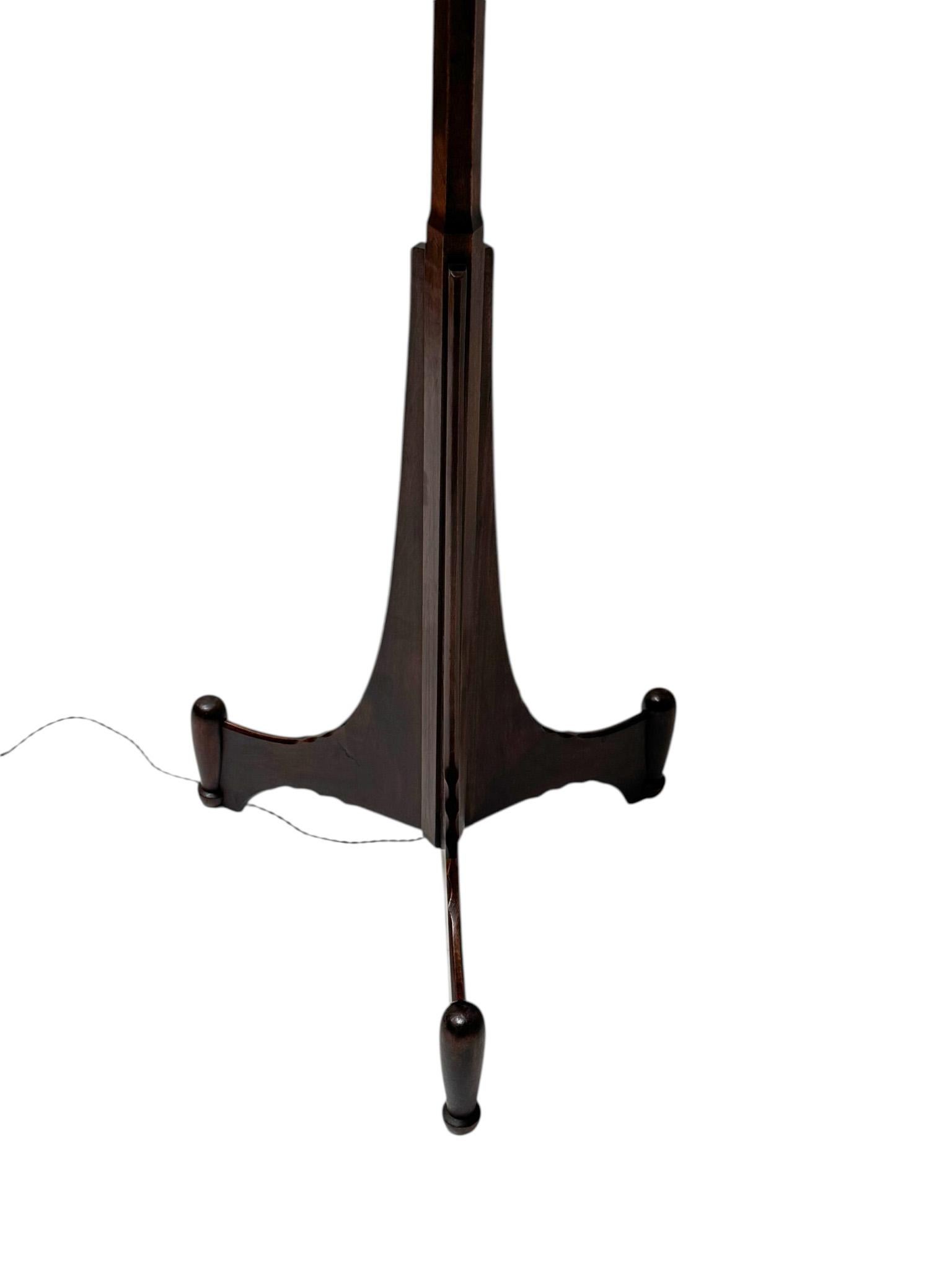 Art Deco Amsterdamse School Floor Lamp by C.H. Eckhart, 1920s For Sale 5