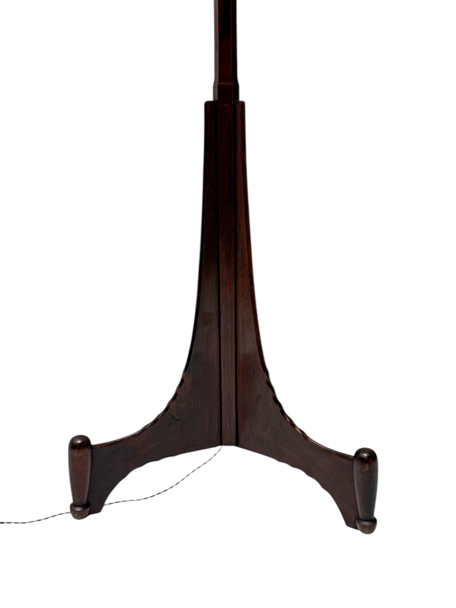 Art Deco Amsterdamse School Floor Lamp by C.H. Eckhart, 1920s For Sale 6