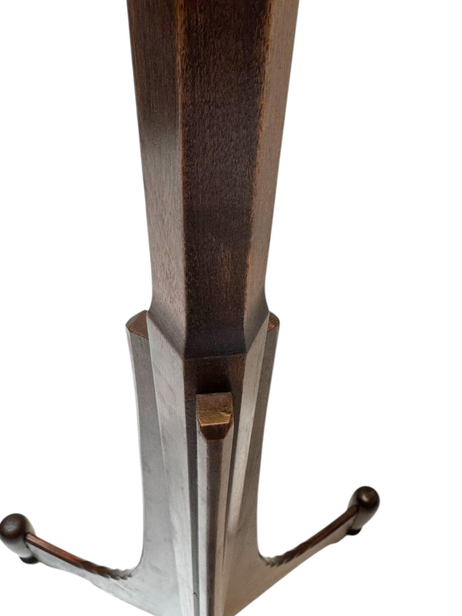 Art Deco Amsterdamse School Floor Lamp by C.H. Eckhart, 1920s For Sale 1
