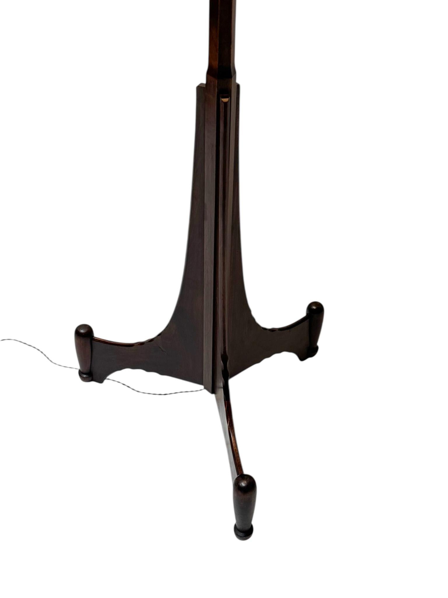 Art Deco Amsterdamse School Floor Lamp by C.H. Eckhart, 1920s For Sale 3