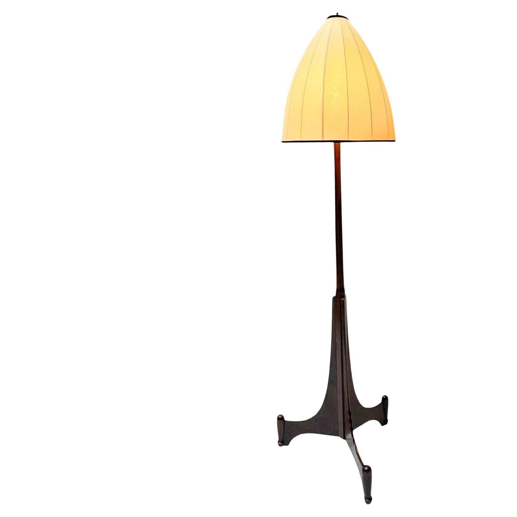 Art Deco Amsterdamse School Floor Lamp by C.H. Eckhart, 1920s