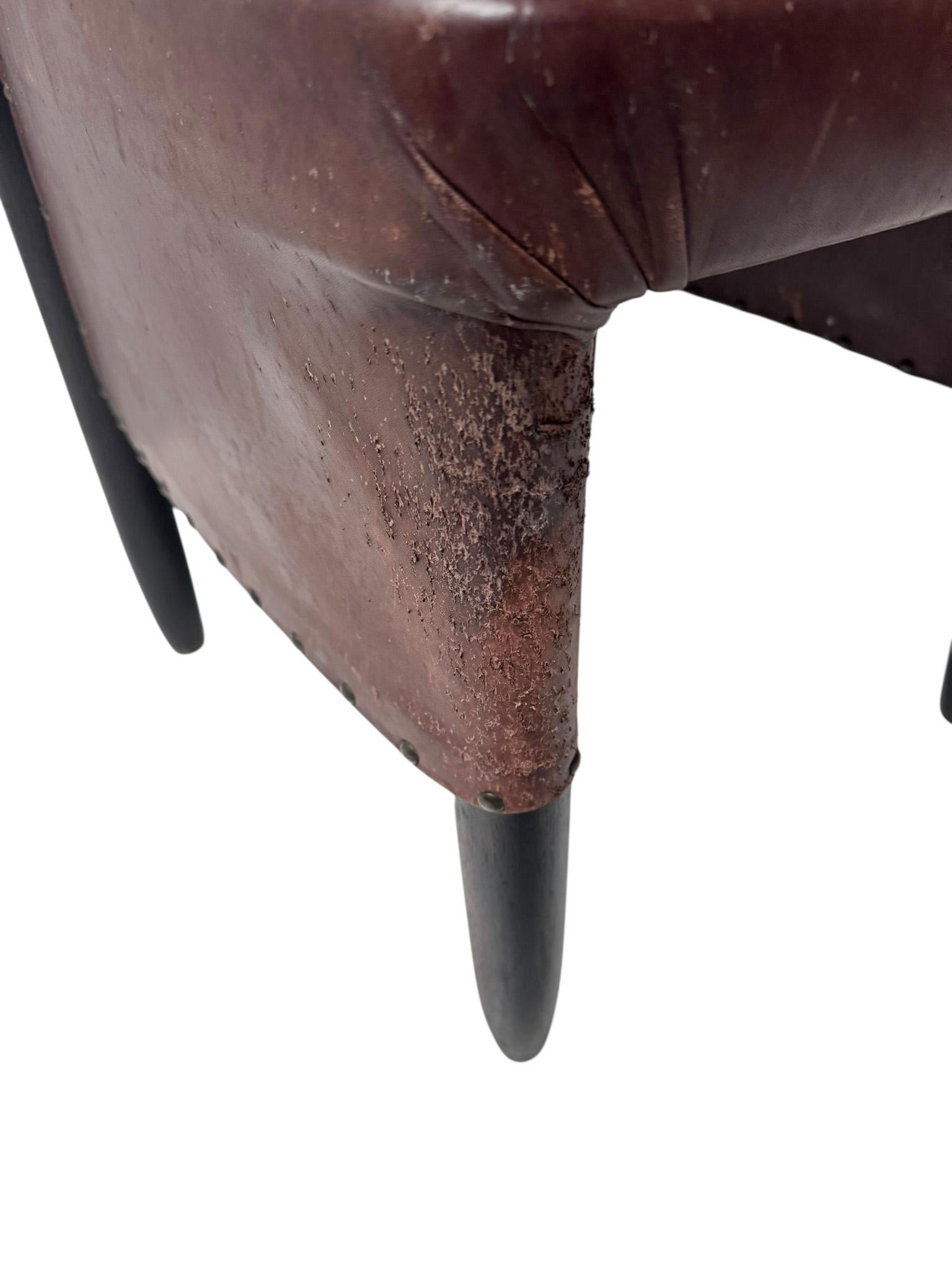Chaise d'appoint à dossier haut de l'école d'Amsterdam Art déco par Michel De Klerk, 1916 en vente 5