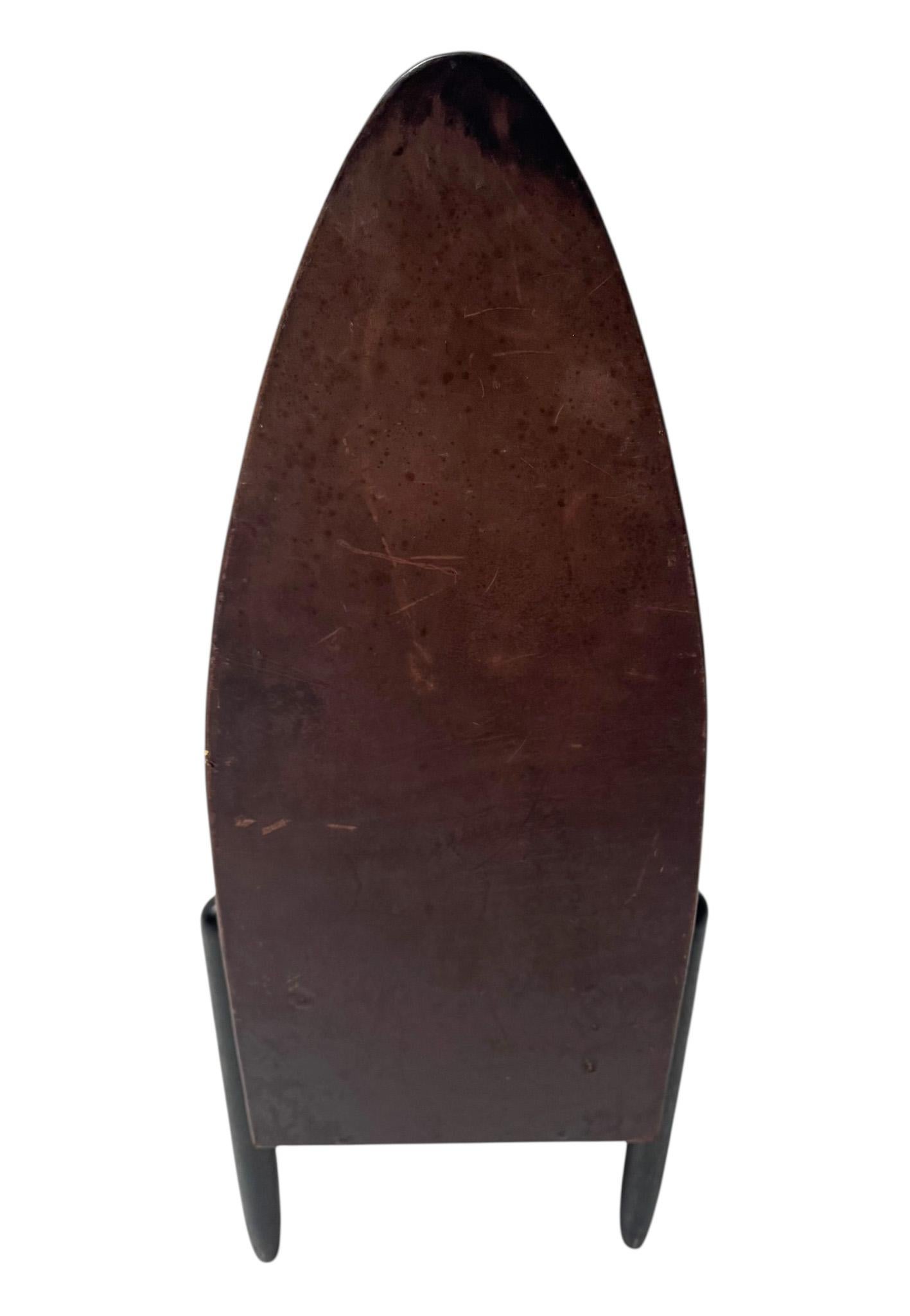 Cuir Chaise d'appoint à dossier haut de l'école d'Amsterdam Art déco par Michel De Klerk, 1916 en vente