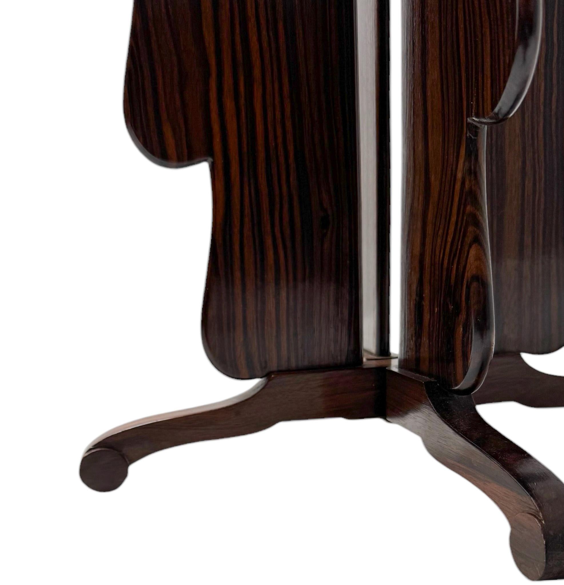 Art Deco Amsterdamse School Macassar Side Table by Max Coini Amsterdam, 1920s 2