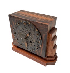Art Deco Amsterdamse School Mantel Clock by Mundiklok, 1920s