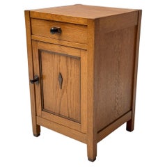 Art Deco Amsterdamse School Nightstand or Bedside Table, 1920s