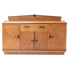 Art Deco Amsterdamse School Oak Credenza or Sideboard by Fa. Drilling Amsterdam
