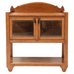 Armoire de service Art Déco Amsterdamse School en chêne par Hildo Krop, années 1920