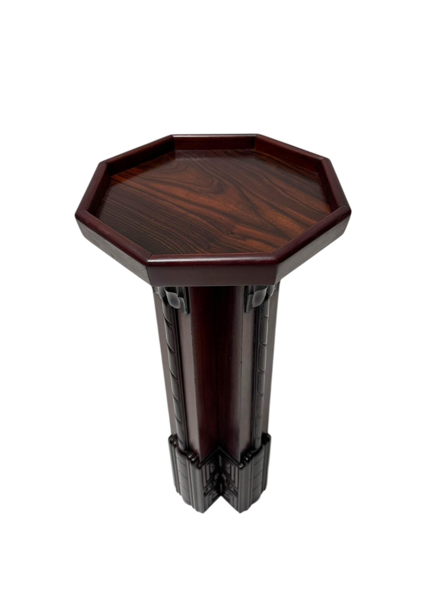 Art Deco Amsterdamse School Pedestal by F.A. Warners, 1920s For Sale 7