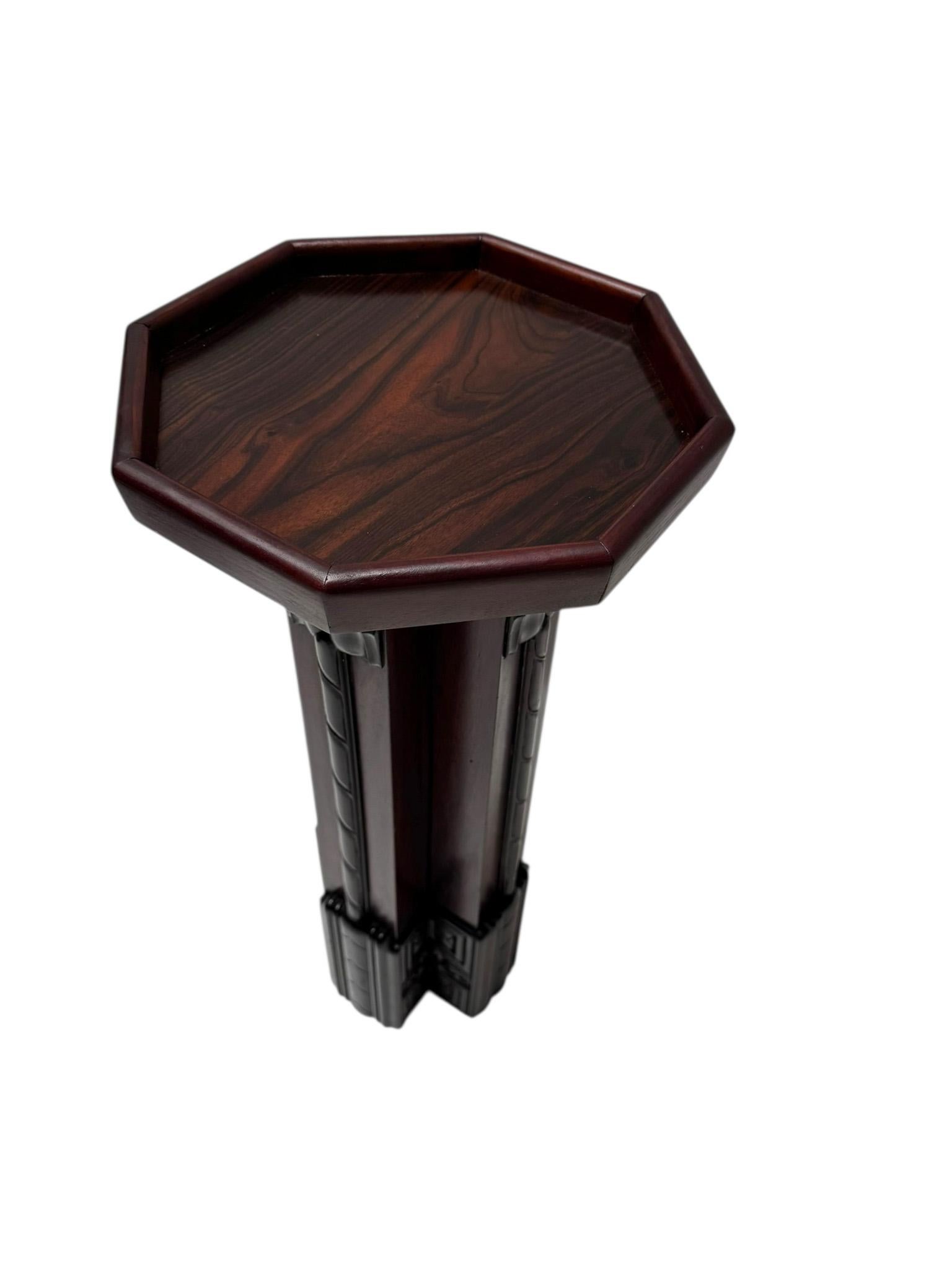 Art Deco Amsterdamse School Pedestal by F.A. Warners, 1920s For Sale 1