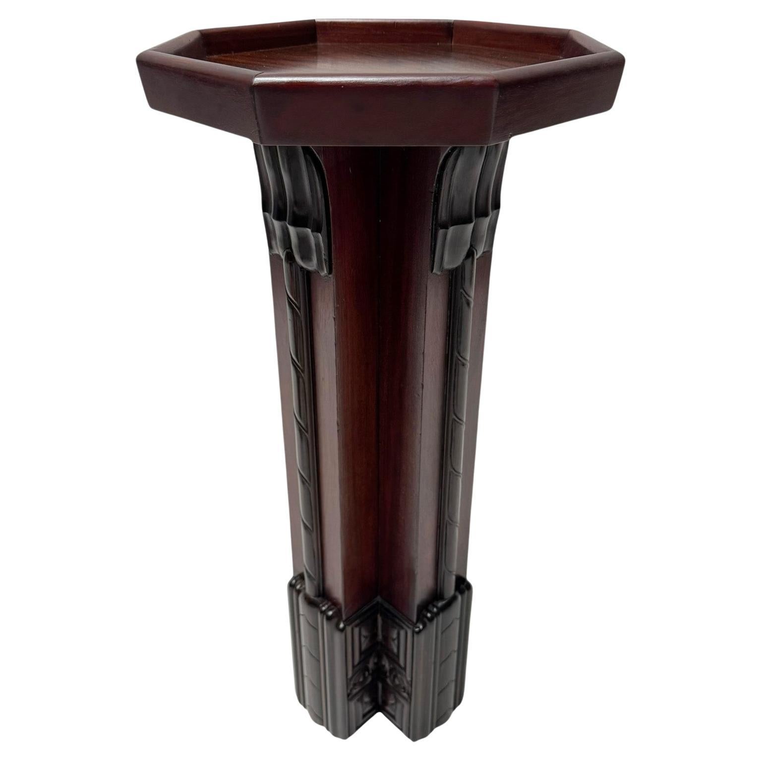 Art Deco Amsterdamse School Pedestal by F.A. Warners, 1920s For Sale