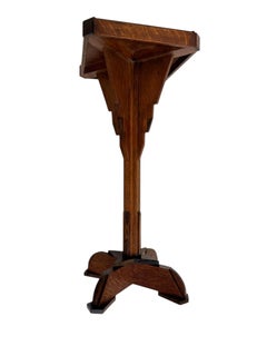 Art Deco Amsterdamse School Petite Pedestal Tisch, 1920er Jahre