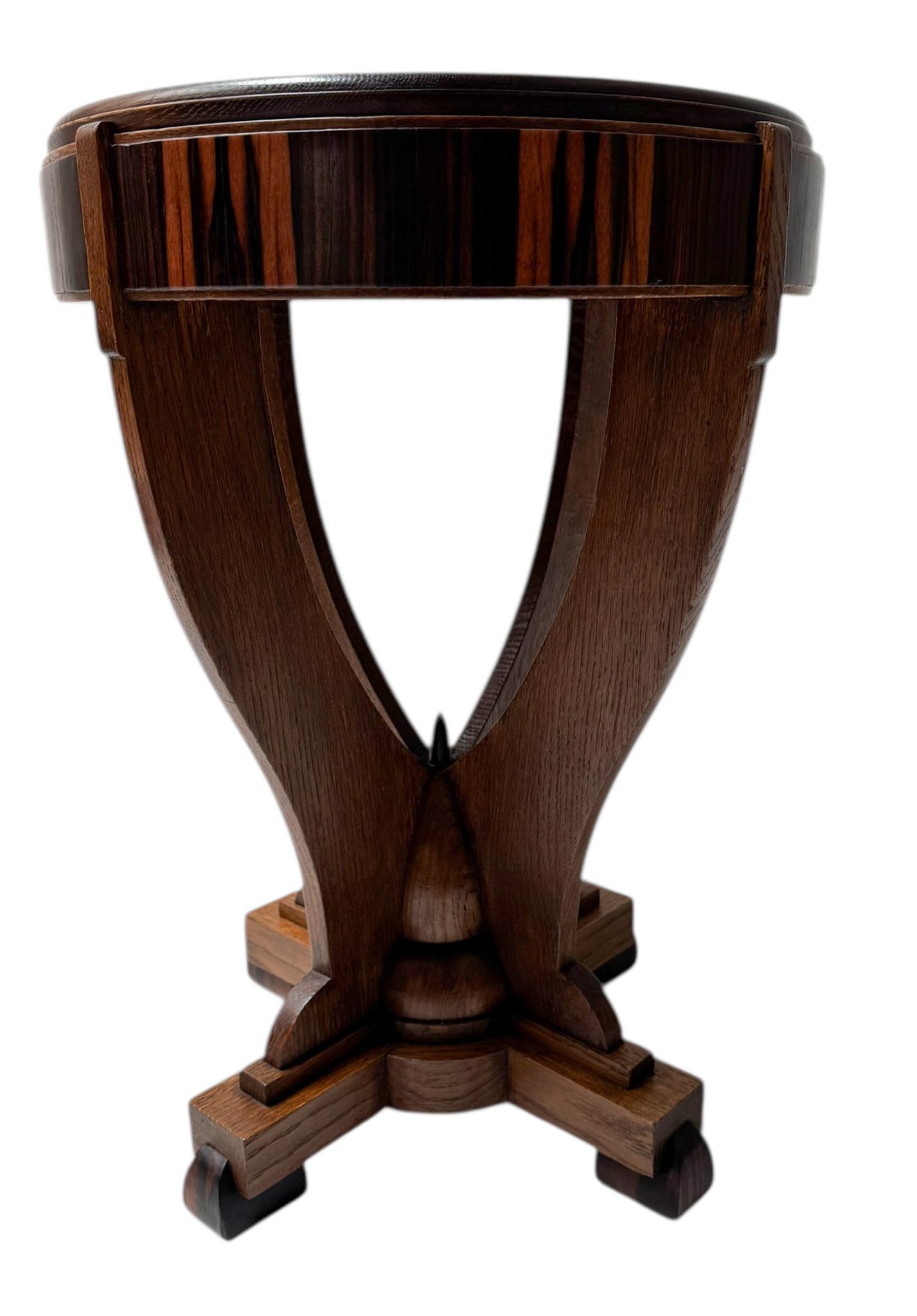 Mesa auxiliar Art Decó Escuela Amsterdamse, 1921 principios del siglo XX en venta