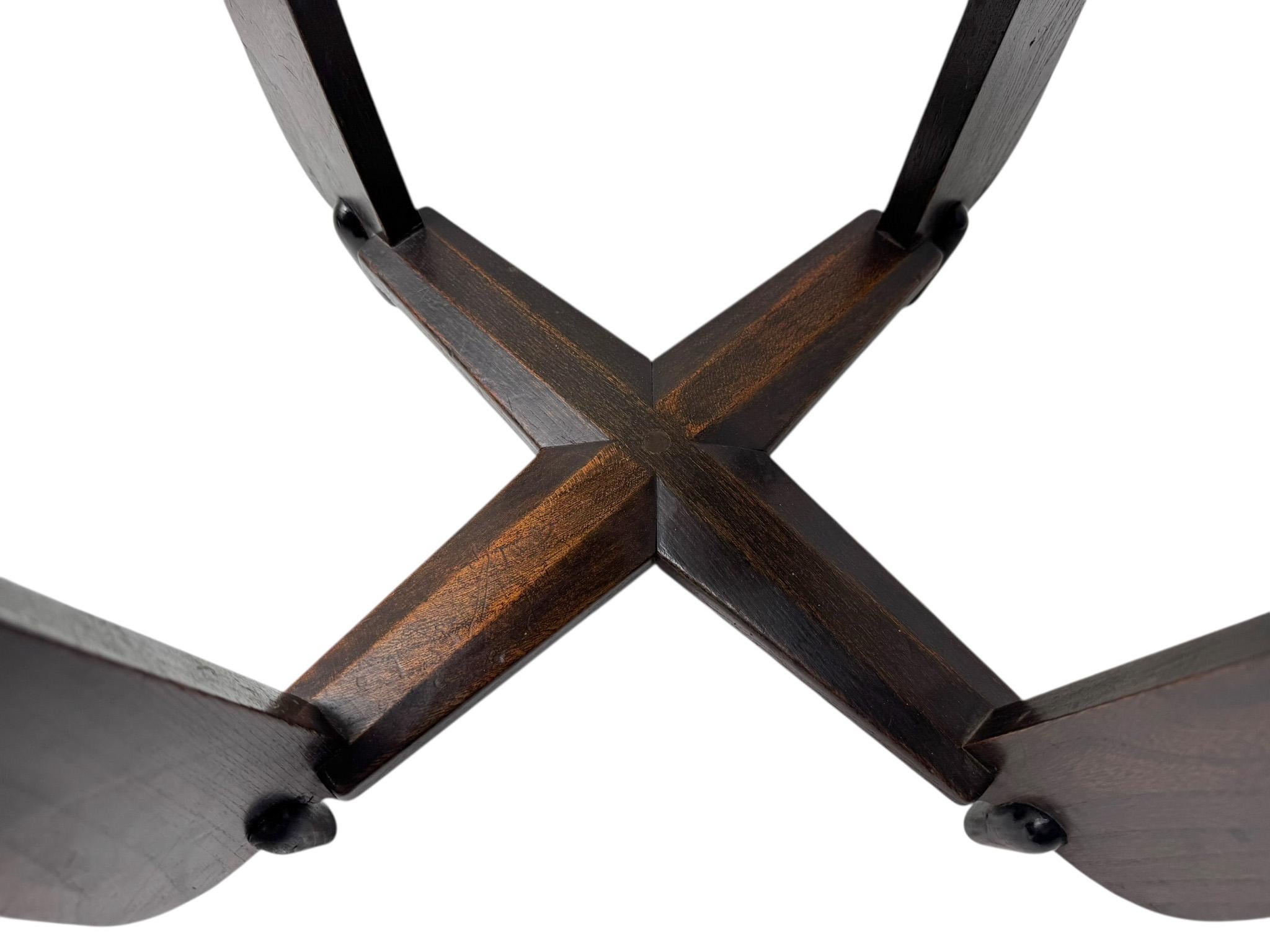 Art Deco Amsterdamse School Side Table by Architect Christiaan Bartels, 1920s For Sale 5